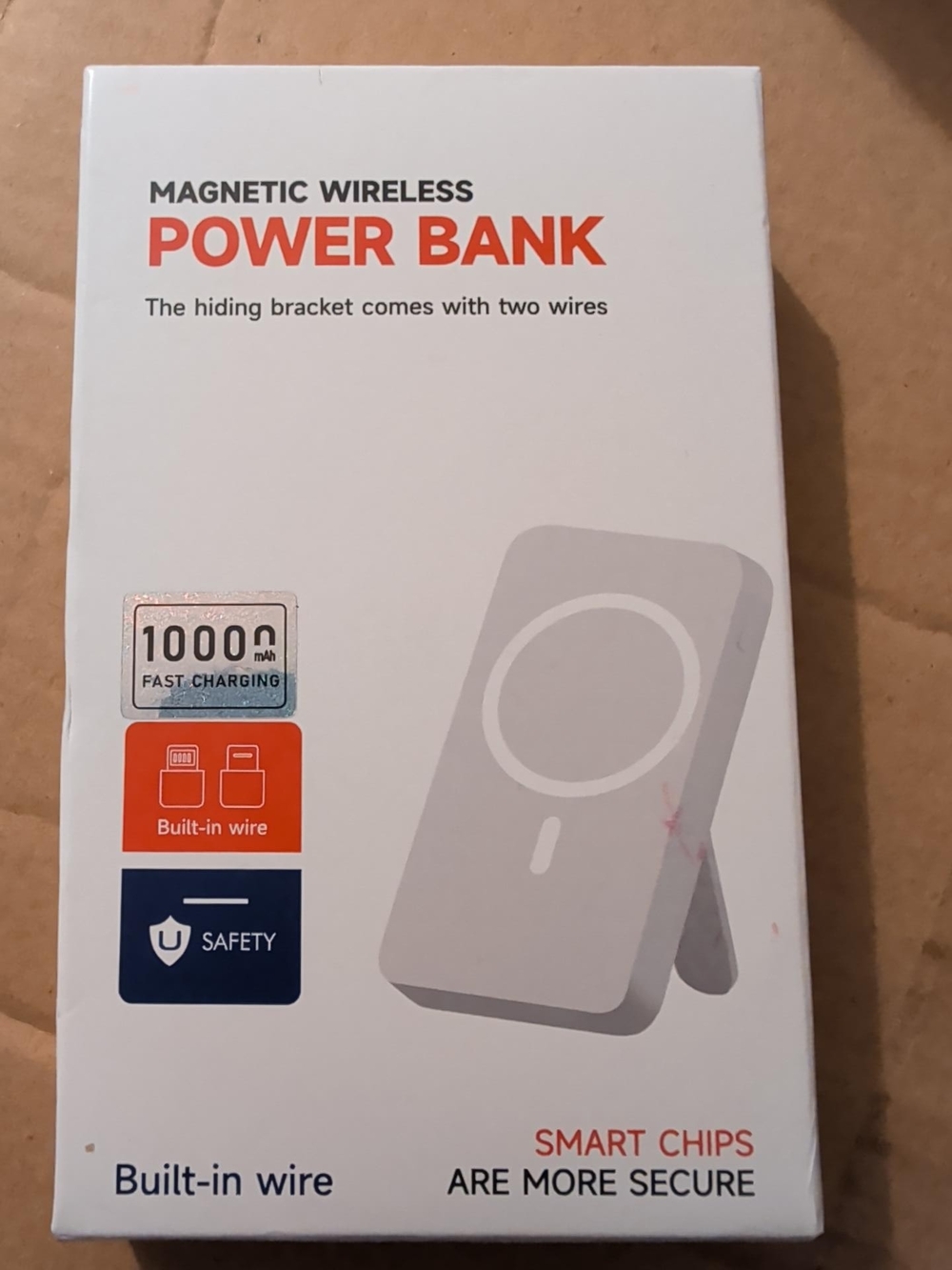 Magnetic Wireless Power Bank - White